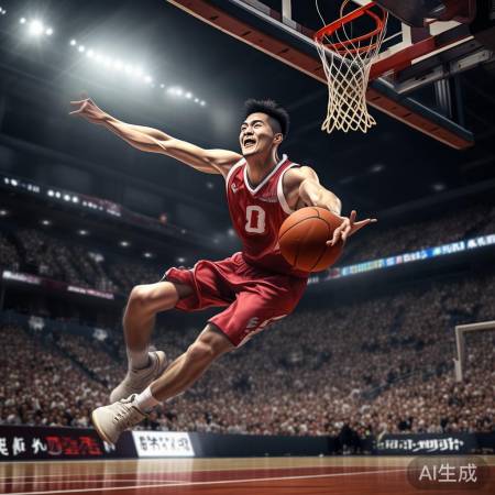 杨瀚森精彩扣篮赢欢呼