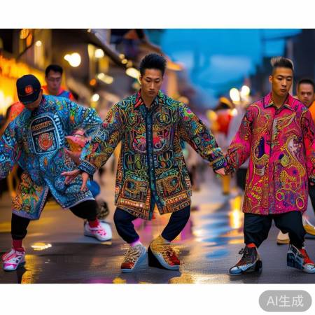 宇树机器人韩风街舞秀，衬衫造型点燃街头潮流