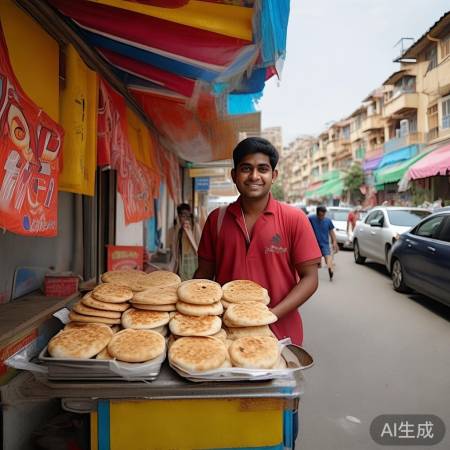 男子酷似泽连斯基摆摊卖馕走红网络