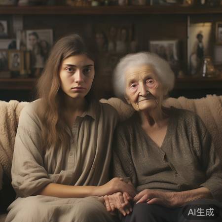 亲情深厚，老奶奶离世打击大