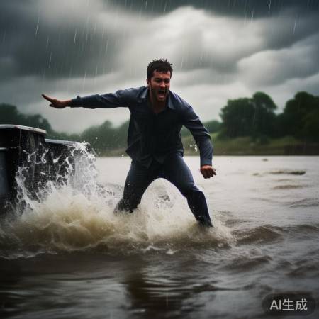 勇救落水，人性光辉