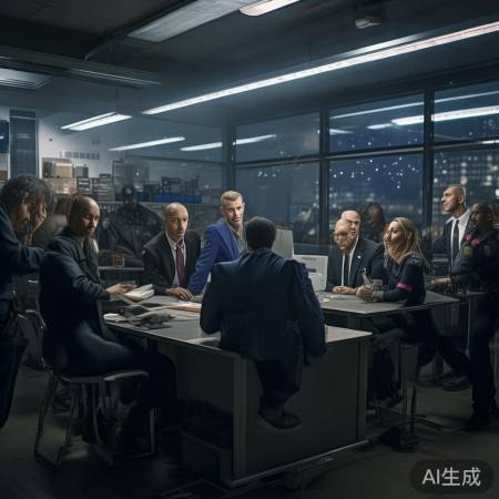 警方查处公司老问题，7人被抓。