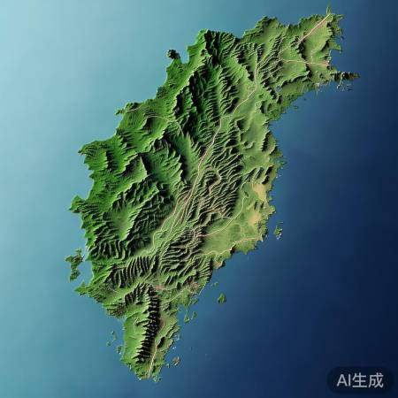 馆长首次发布台湾省卫星图，大陆视角下的独特视角解读