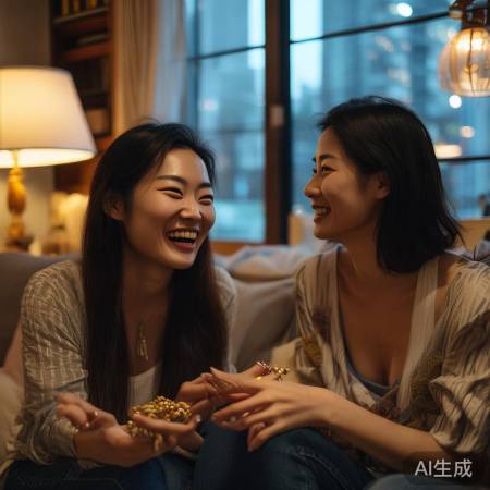 胡杏儿赠胡定欣纯金龙凤镯，姐妹情深显珍贵