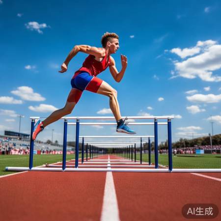 女生跨栏架体验：丝滑流畅的运动享受