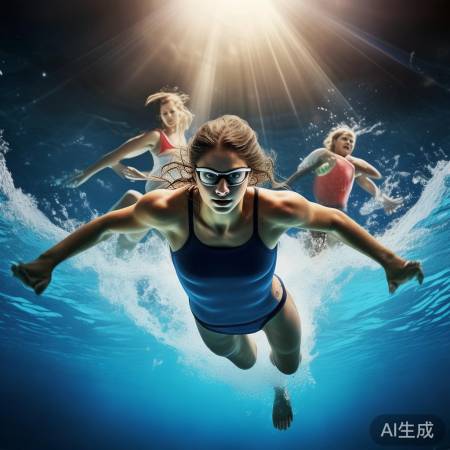 全红婵跳水自由泳无敌，拼搏精神