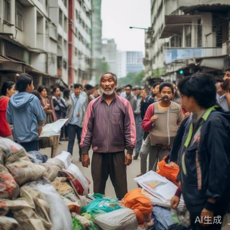 拆迁居民生活困境