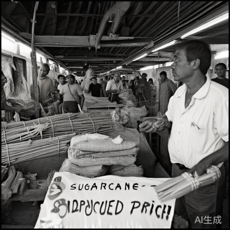 甘蔗降价，商家销量增