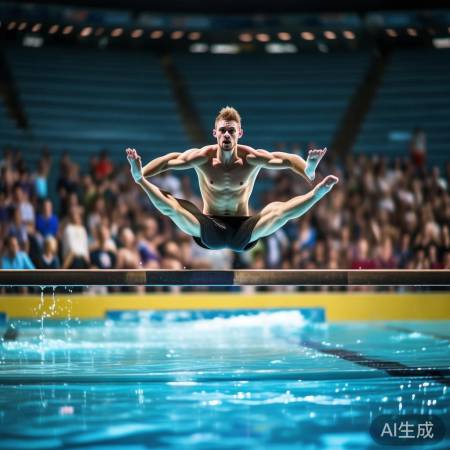 全运会跳水选手走板惊险瞬间，险些撞上池壁！