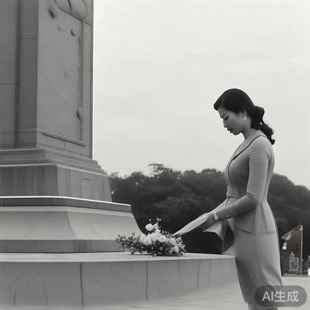 郑丽文致敬先烈纪念碑