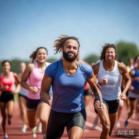 点燃体育精神，坚定目标，勇往直