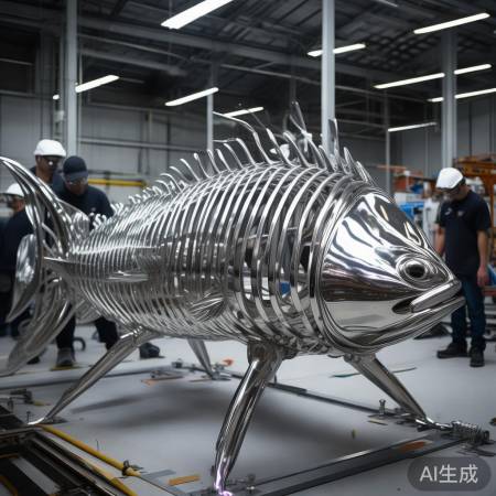 “高科技大鱼骨架制作”