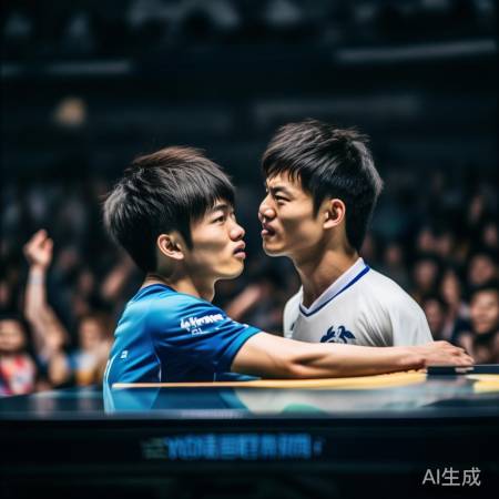 王楚钦胜樊振东，拼搏精神感动观