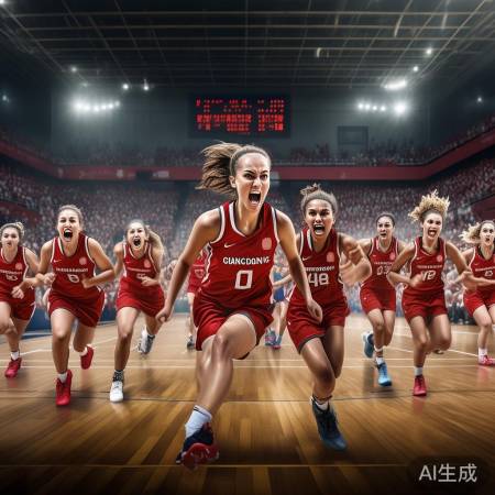 广东女篮勇闯难关，顽强夺冠