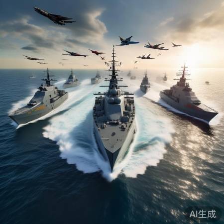 福建舰壮行绕日本一圈：海上雄狮展翅翱翔