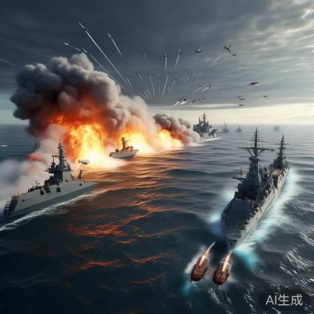 黄海中部实弹射击24小时不间断震撼上演