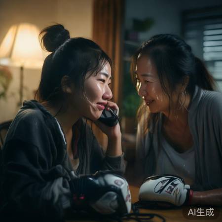 张伟丽赛后泪洒电话，妈妈温情守护成最大后盾