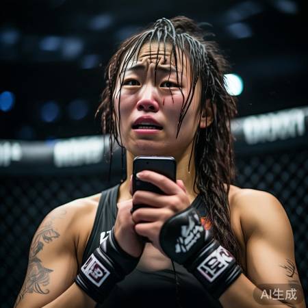 MMA冠军张伟丽泪洒电话，母爱