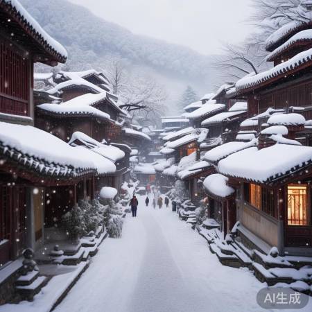 河南驻马店雪景如画，冬季美景惊艳亮相