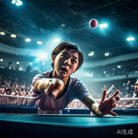 王曼昱乒乓球天赋，决赛加油高潮