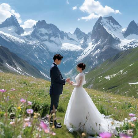 霍启仁玉龙雪山浪漫婚礼，见证爱情巅峰时刻