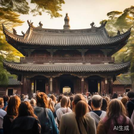 杭州灵隐寺门票取消，免费开放！游客纷至沓来