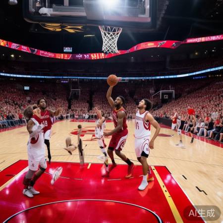 火箭五连胜力克骑士，赛场新篇章！