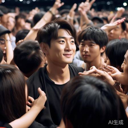 华哥人气爆棚，粉丝簇拥