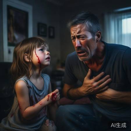 爸爸气到心脏病发，孩子自责打自己，家庭悲剧引关注