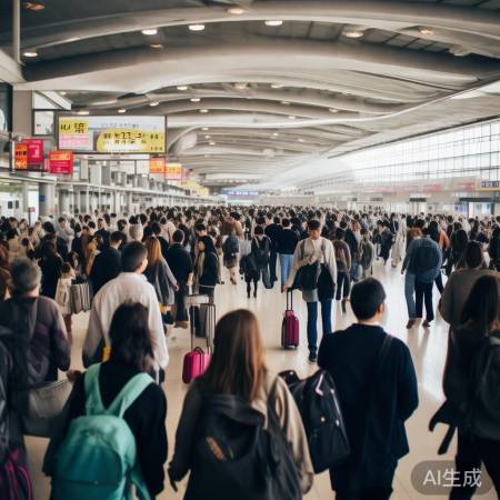 日本机场回国客流激增，现场实况曝光！