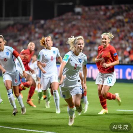 英格兰女足连进两球，中国女足防