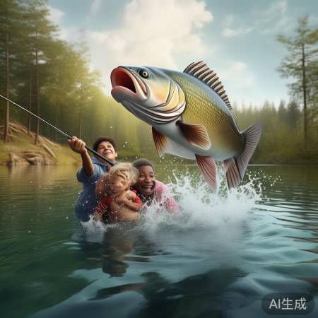 钓到鱼王，乐享自然和谐