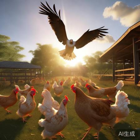 老鹰捕食，自然奇观