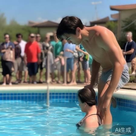 小伙勇救跳水老太太后悄然离去，引发网友热议