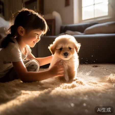 小雅养狗取名阿黄，爱意满满。