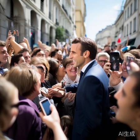 马克龙成都晨跑温馨互动，路人群情振奋