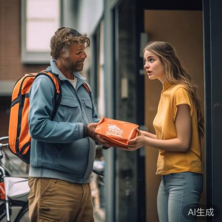 女子外卖地址写错，邻居热心帮忙成快递小哥