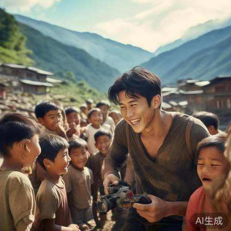肖战关爱山区孩子