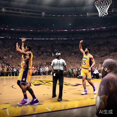 “裁判热议，湖人拼搏夺冠”