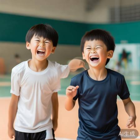 小插曲笑场，球拍砸头乐翻天