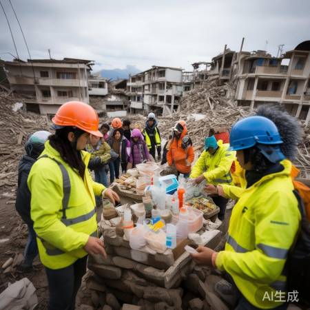 地震重创居民生活，众志成城抗灾