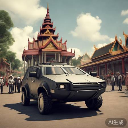 装甲车碾牌楼，安全最重要