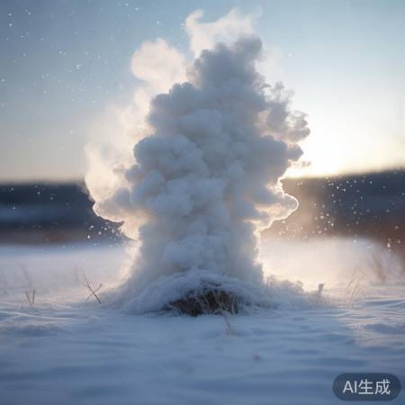 北京奇观：雪中冒烟现象引发关注