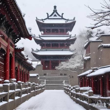 洛阳初雪，名城添韵