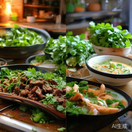 香菜增香去腥，百菜添彩