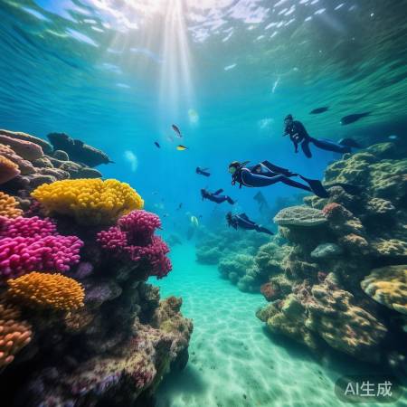 蜈支洲岛：潜水观珊瑚热带鱼