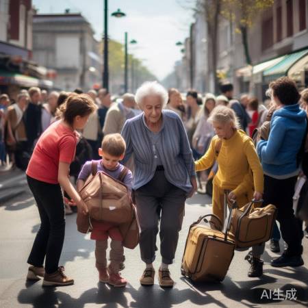 游客互助疏散感人