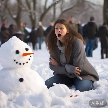 女子堆雪人被砸碎：路见不平一声吼，正义迟到还是冷漠？