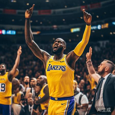 湖人队关键胜利，詹姆斯英雄再现