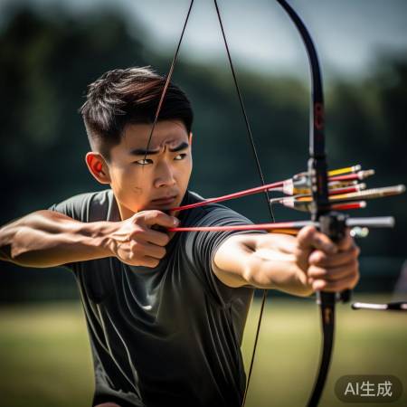 李明12秒五箭全中，射击姿势出